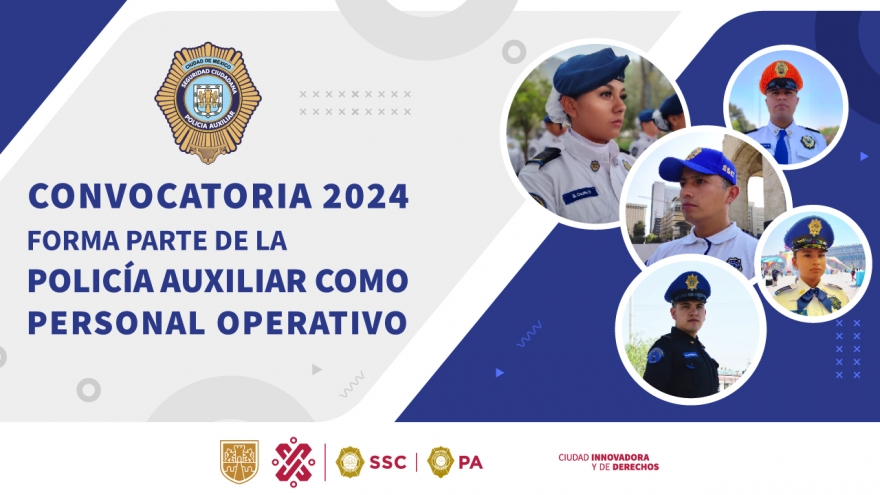 Convocatoria de Ingreso 2024 a la Policía Auxiliar