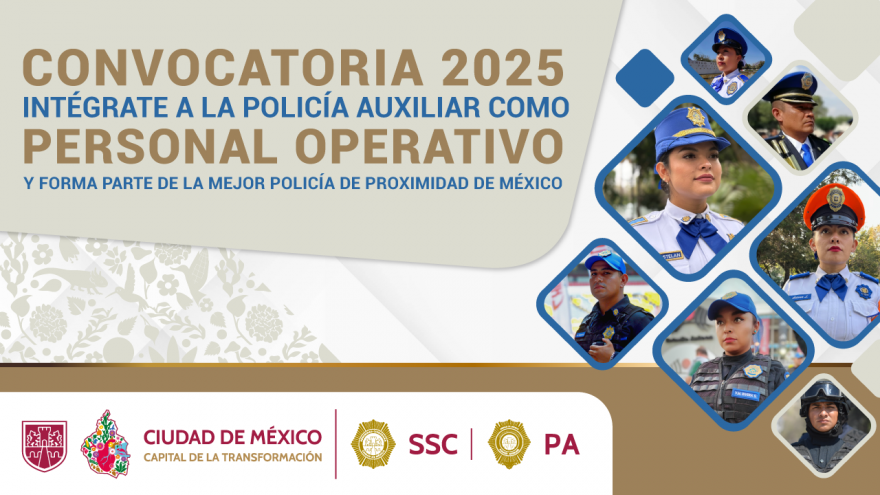 Convocatoria de Ingreso 2025 a la Policía Auxiliar